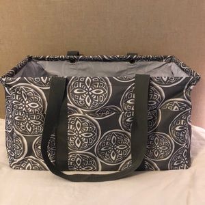 ThirtyOne Deluxe Utility Tote woodblock whimsy